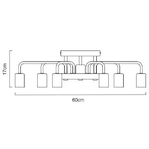 Потолочная люстра Gelo A6001PL-7WH