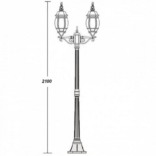Наземный фонарь  83408L A Bl