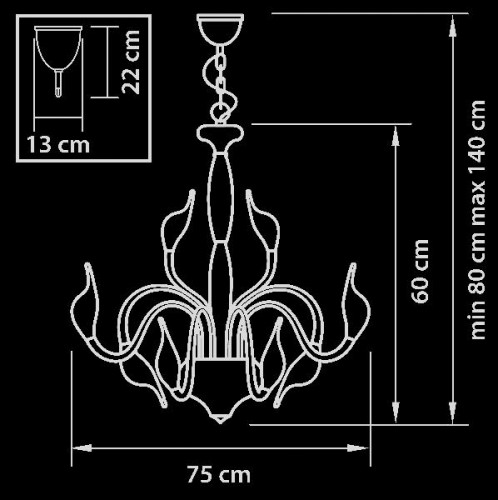 Подвесная люстра CIGNO COLLO 751127
