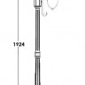 Наземный фонарь  87208/18L Gb  крестовина
