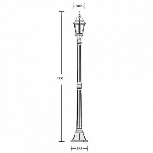 Наземный фонарь  91408L Gb