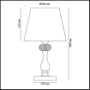 Интерьерная настольная лампа Gaellori 3393/1T