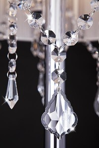 Торшер 2045 2045/3F хром/белый торшер