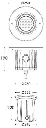 Встраиваемый светильник уличный Soft Flex 730266