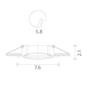 Точечный светильник Basic A2103PL-1WH