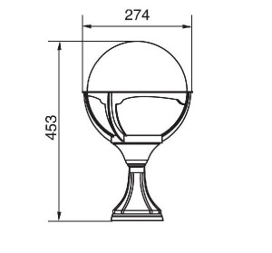 Наземный фонарь 88104 Bl