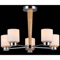 Потолочная люстра Lisboa LISBOA 11399/5C CHROME, OAK