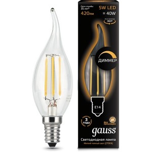 Лампочка светодиодная Filament 104801105-D