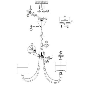 Подвесная люстра Taisia FR5683PL-05CH