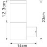 Настенный фонарь уличный Lalli 34019S