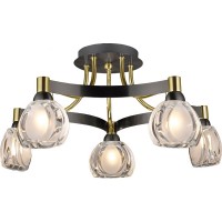 Потолочная люстра 91805 09 1805 0313 05 gold + dark chrome