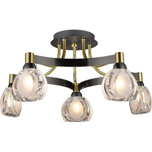 Потолочная люстра 91805 09 1805 0313 05 gold + dark chrome