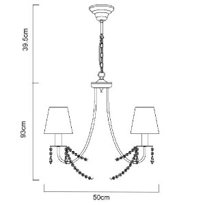 Подвесная люстра Armonico A5008LM-5GO