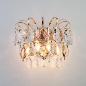 Настенный светильник Crystal 10081/2 золото/прозрачный хрусталь Strotskis