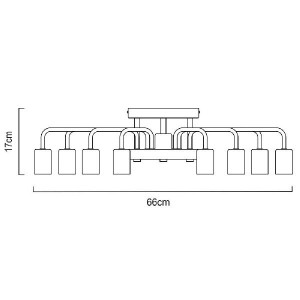 Потолочная люстра Gelo A6001PL-9WH