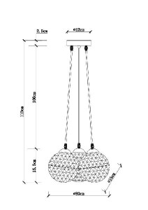 Подвесная люстра Gelato A9508SP-3CC