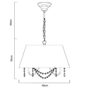 Подвесная люстра Armonico A5008SP-3GO