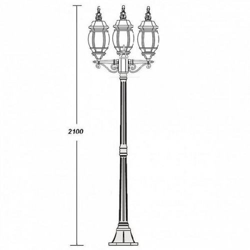 Наземный фонарь  83408L B Bl