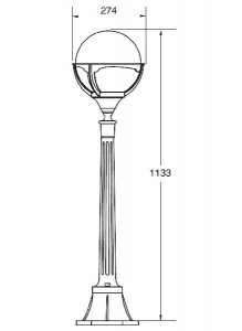 Наземный фонарь 88107 Bl