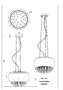 Подвесная люстра Kalla 15809H