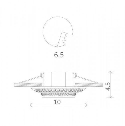 Точечный светильник Occhio A5280PL-1CC