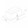 Точечный светильник Cardani Medio A5930PL-3SI