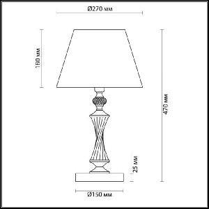 Интерьерная настольная лампа Kimberly 4408/1T