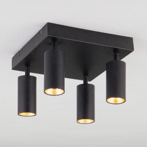 Спот Fleur 20066/4 черный/золото