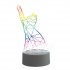 Интерьерная настольная лампа  ULI-M501 RGB/3AAA CATTY/WHITE