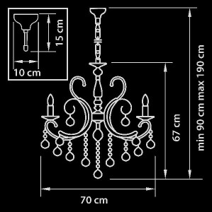 Подвесная люстра Elegante 708082