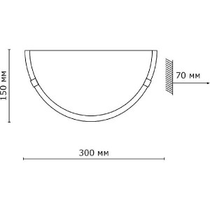 Настенный светильник Duna 053 золото