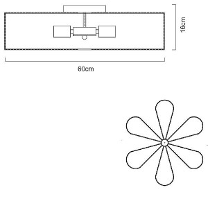 Потолочная люстра Camomilla A6049PL-6CC