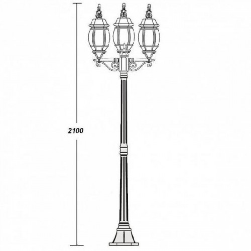 Наземный фонарь  83408L B Gb