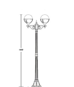 Наземный фонарь 88108 A Bl