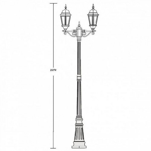 Наземный фонарь  91409L A Bl