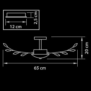 Потолочная люстра ISABELLE 791184