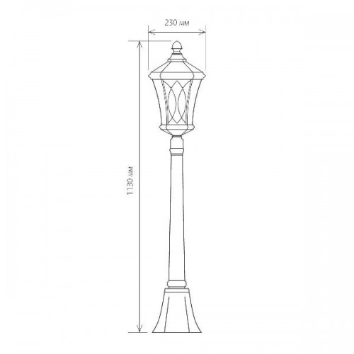 Наземный фонарь Virgo черное золото Virgo F черное золото (GLXT-1450F)