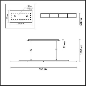 Подвесной светильник Super Slim 3870/60L
