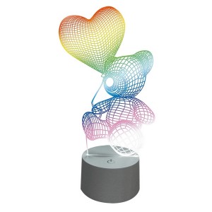 Интерьерная настольная лампа  ULI-M503 RGB/3AAA LOVEBEAR/WHITE