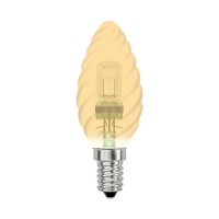 Лампочка галогеновая  HCL-28/CL/E14 candle twisted gold