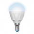 Лампочка светодиодная  LED-G45-6W/NW/E14/FR/DIM PLP01WH картон