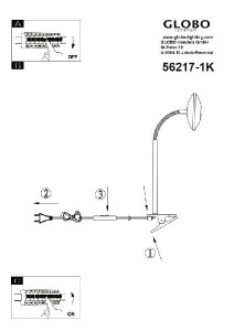 Интерьерная настольная лампа Gilles 56217-1K