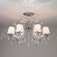 Потолочная люстра Rosalva 10021/6 хром/прозрачный хрусталь Strotskis