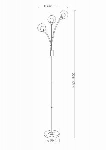 Торшер Eddy 56010-3S