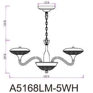 Подвесная люстра Bern A5168LM-5WH