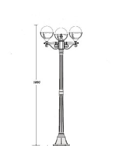 Наземный фонарь 88108 B Bl