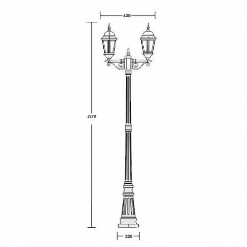 Наземный фонарь  91409L A Gb