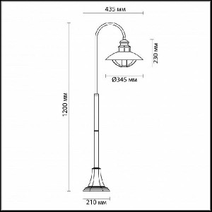Наземный фонарь Dante 4164/1F