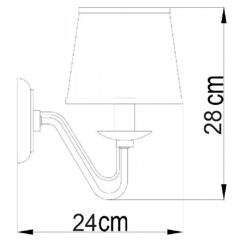 Бра Aurora A1150AP-1CC