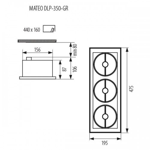 Точечный светильник Mateo Dlp 4962